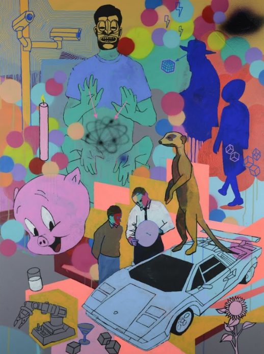 One of the works Aaron has created specifically for the project.