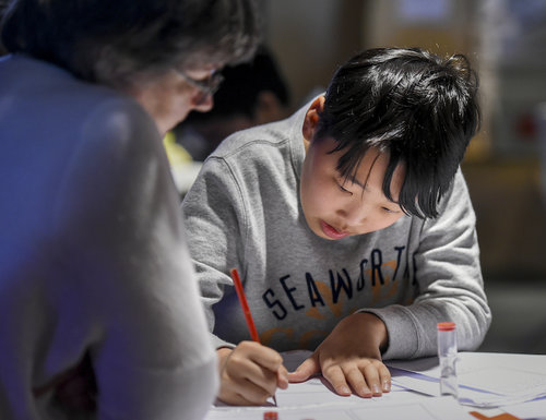 "Writing and working with the Story Factory has given me an  inspiration and interest in writing more stories , and working with more people."  Braydon, aged 11