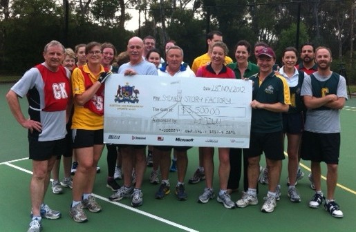 Politicians and journos shoot hoops for the SSF