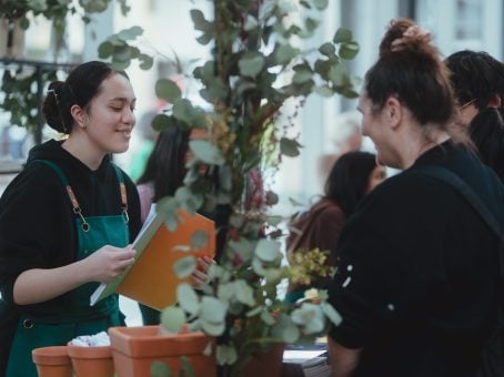 Inside Story Factory’s Plant-A-Poem stall at Sydney Writers’ Festival