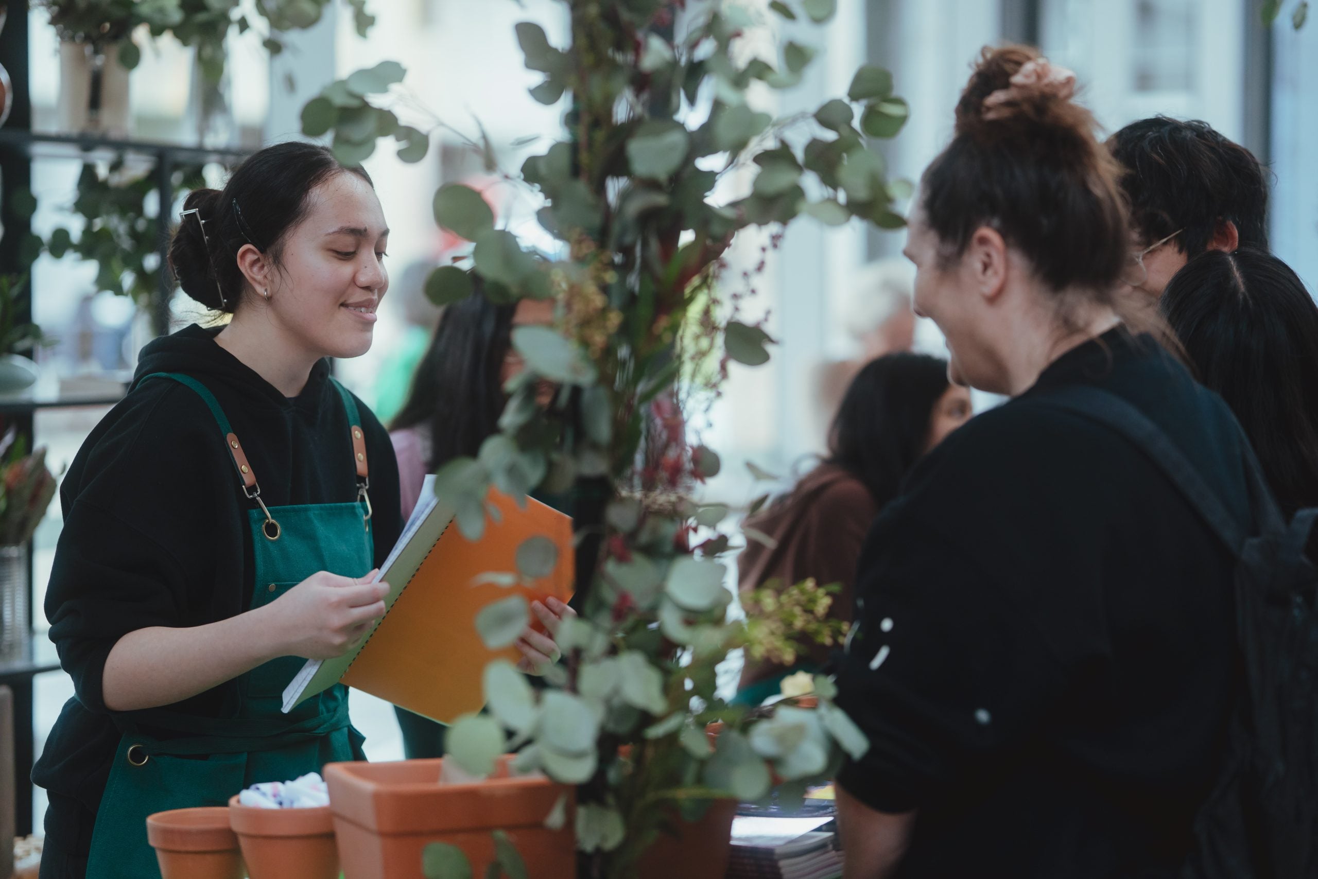 Inside Story Factory’s Plant-A-Poem stall at Sydney Writers’ Festival